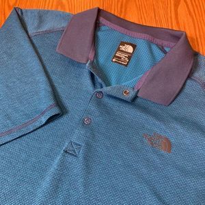 North Face Mens‎ XL Horizon Flashdry Polo Shirt